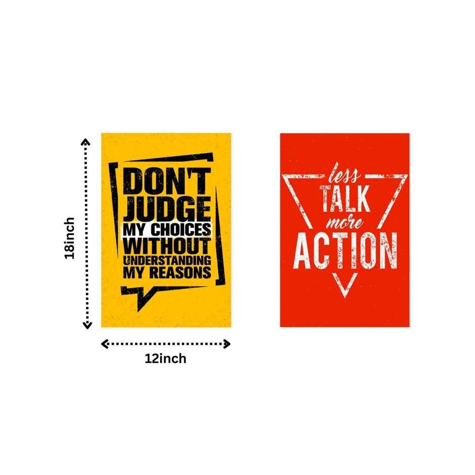 Paper Plane Design Motivational Wall Posters | Set of 10 | (12 Inch x 18 Inch) D99