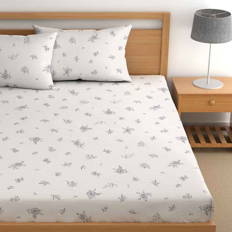 CHHAVI INDIA King Size Bedsheet With 2 Pillow Covers | Design Kb1712