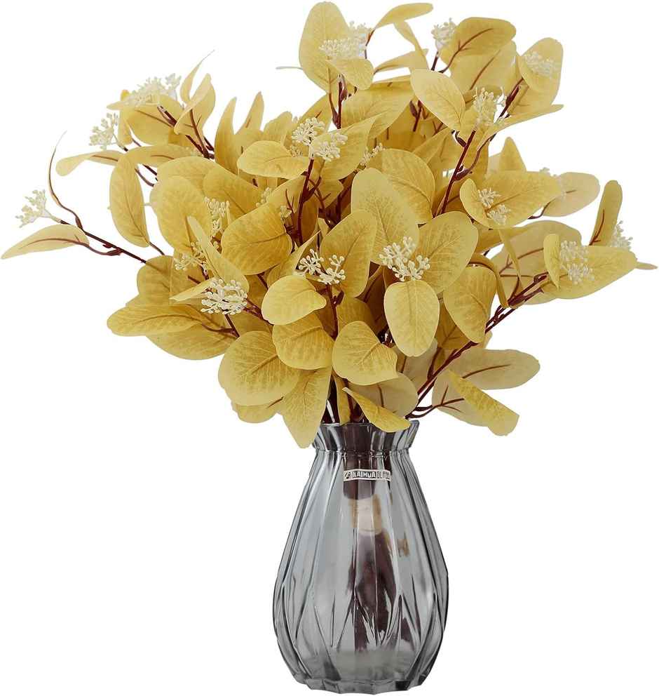 TIED RIBBONS Artificial Eucalyptus Flowers Bunches | Pink - 19.6 in