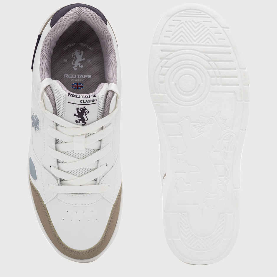 Red Tape Women's Casual Sneaker Shoes | Classic Rounded Toe & Pampering Cushioned | White - UK 7