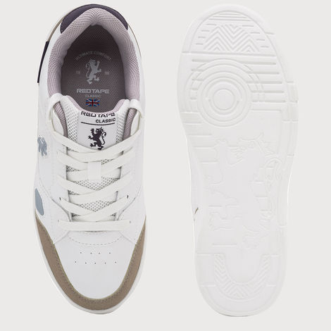 Red Tape Women's Casual Sneaker Shoes | Classic Rounded Toe & Pampering Cushioned | White - UK 7