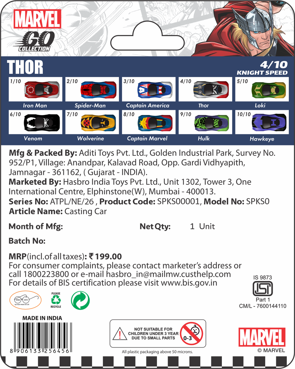 Hasbro Marvel Go | Knight Speed Thor