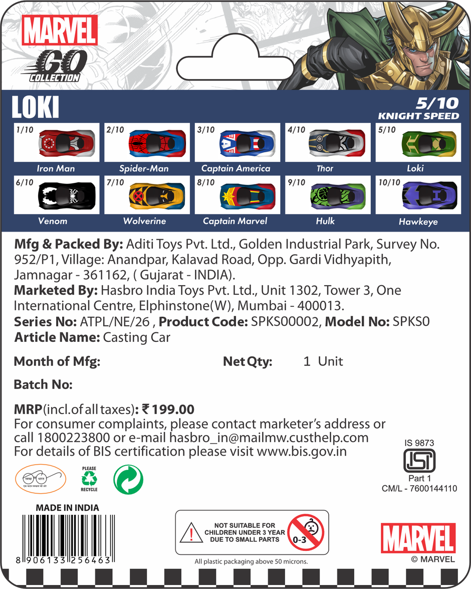 Hasbro Marvel Go | Knight Speed Loki