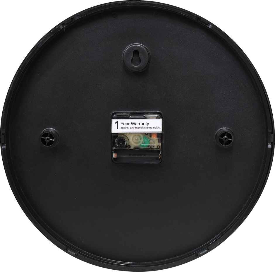 Bosco Decorative Silent Multicolour with Black Frame 30 CM Round Wall Clock BWC 1609