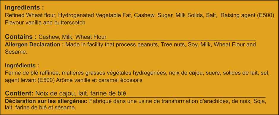 Karachi Bakery Cashew Biscuits 