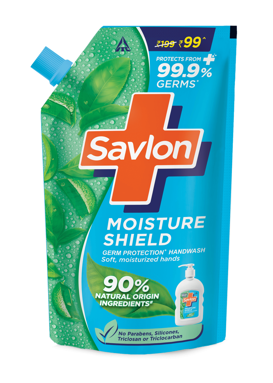 Savlon Moisture Shield Germ Protection Hand Wash (200ml) & Savlon Moisture Shield Germ Protection Hand Wash (650ml) Combo