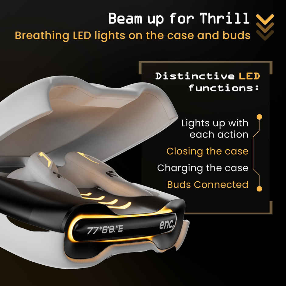 GOBOULT Astra with Quad Mic ENC, 48Hrs Battery, |Smoky Metal, True Wireless