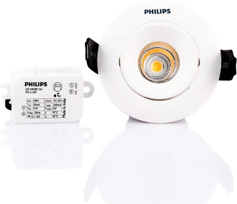 Philips Led Astra Spot 3-Watt Led Spotligh,Warm White,Pack Of 1
