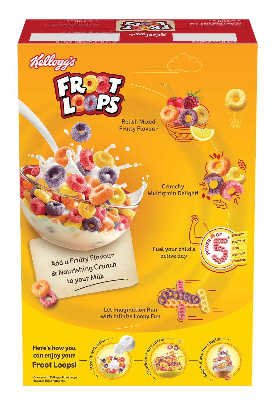 Kellogg's Froot Loops - Crunchy Multigrain Cereal