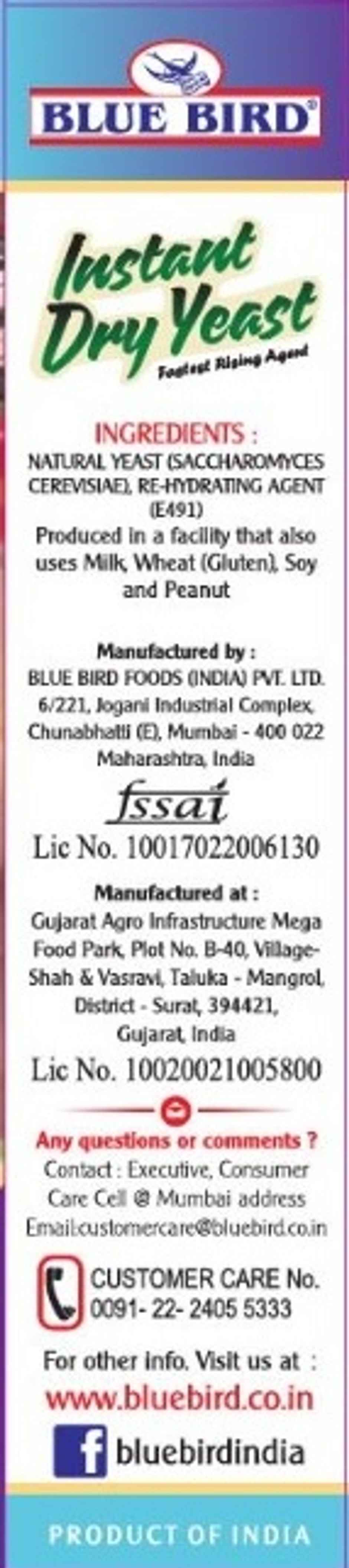 Blue Bird Instant Dry Yeast