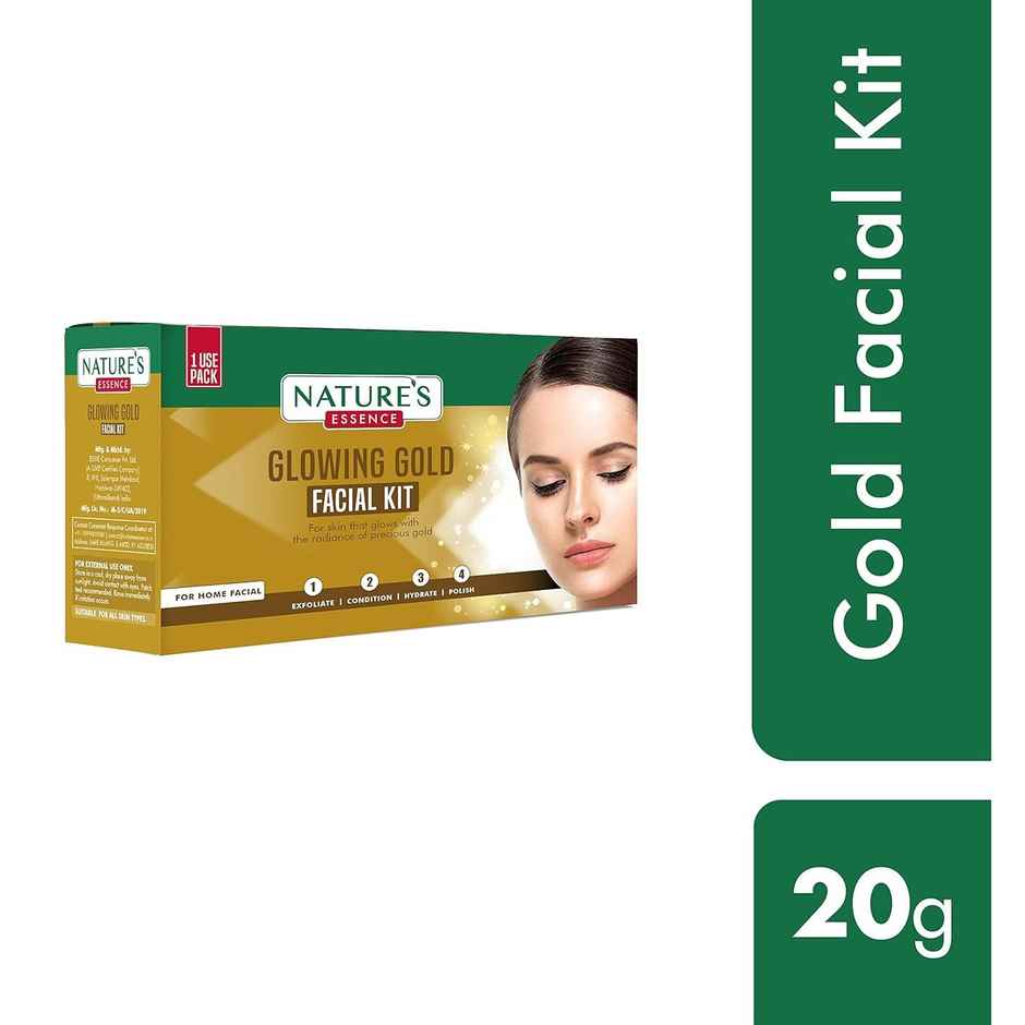 Nature's Essence Glowing Gold Facial Kit Single Use Pack