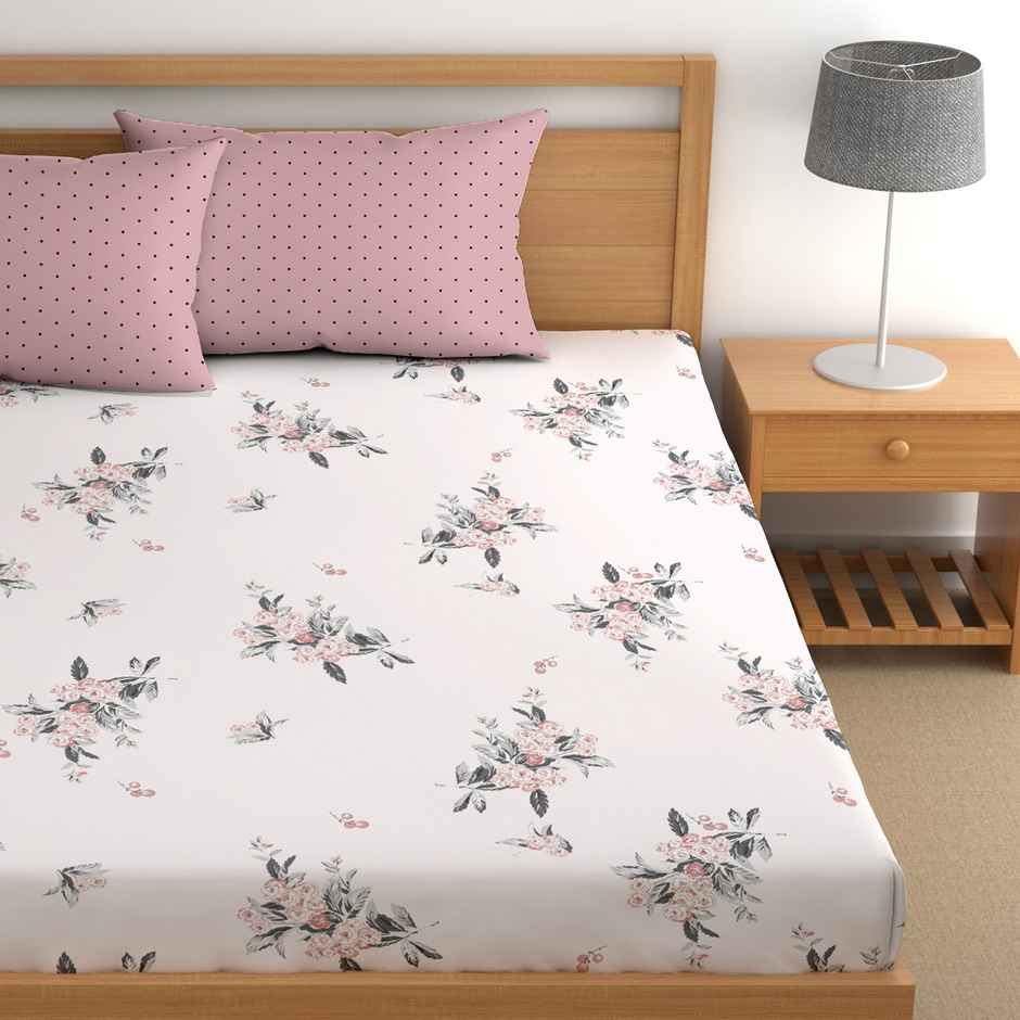 CHHAVI INDIA King Size Bedsheet With 2 Pillow Covers | Design Kb1607