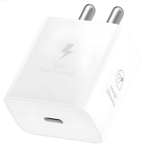 Ailkin 25W GaN Charger Adaptor for Samsung Phones | White
