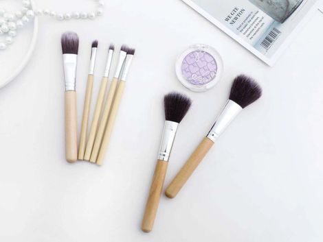 Bronson Professional Soft Bristles Makeup Brush Set With Pouch