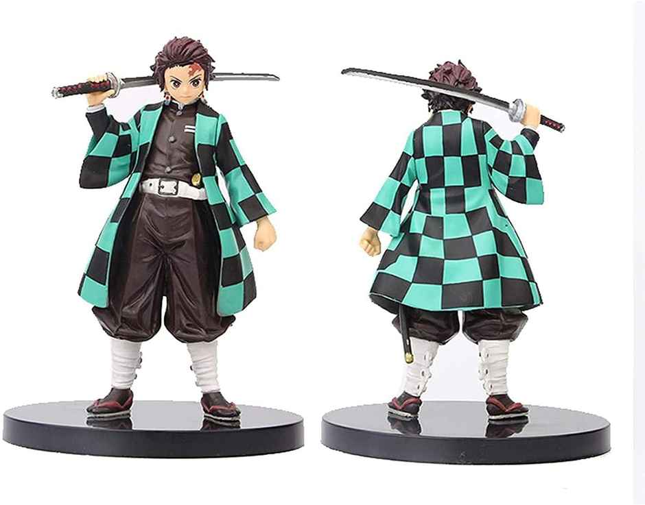 Awestuffs Tanjiro Demon Slayer Action Figure Limited Edition for Car Dashboard