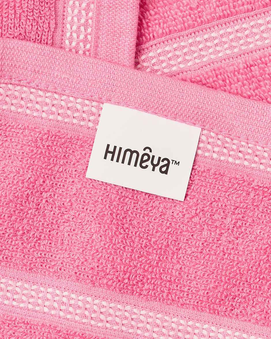 Himeya Zero Twist 350 GSM Cotton Bath Towel | Pink