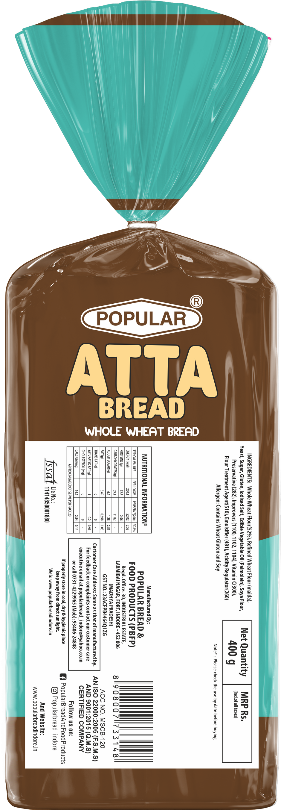 Popular Atta Bread