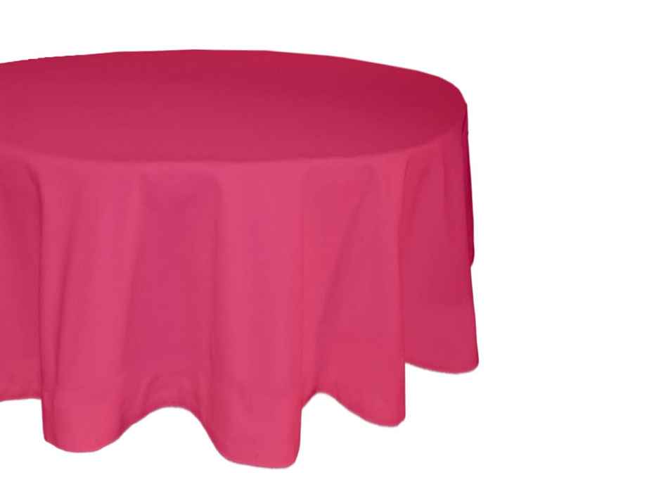 Lushomes Table Cloth - Cotton Pink | 40 inch Round | 2 Seater Round/Oval