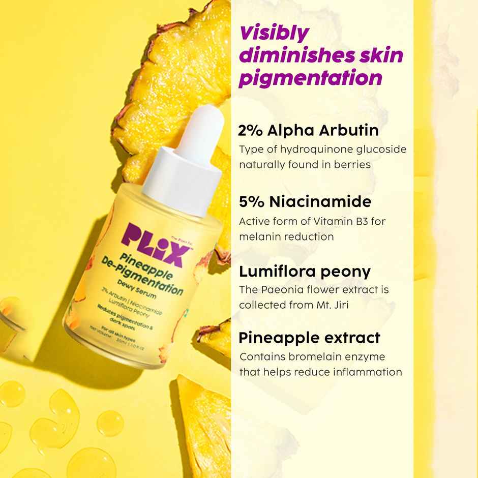 Plix The Plant Fix Pineapple De-pigmentation Skincare Kit For Dark Spot Removal