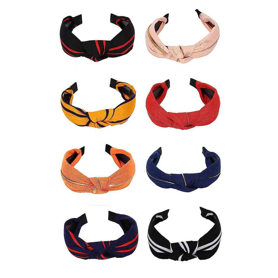 Youbella Stylish Combo Of 8 Hair/Head Bands For Girls And Women (Multi-Color)(Ybhair_41259)