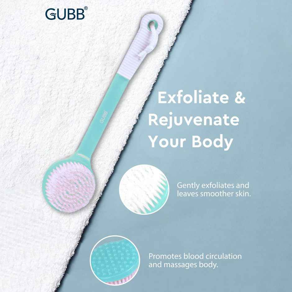 Gubb Soft Bristle Bath Brush With Long Handle | Plastic | Assorted