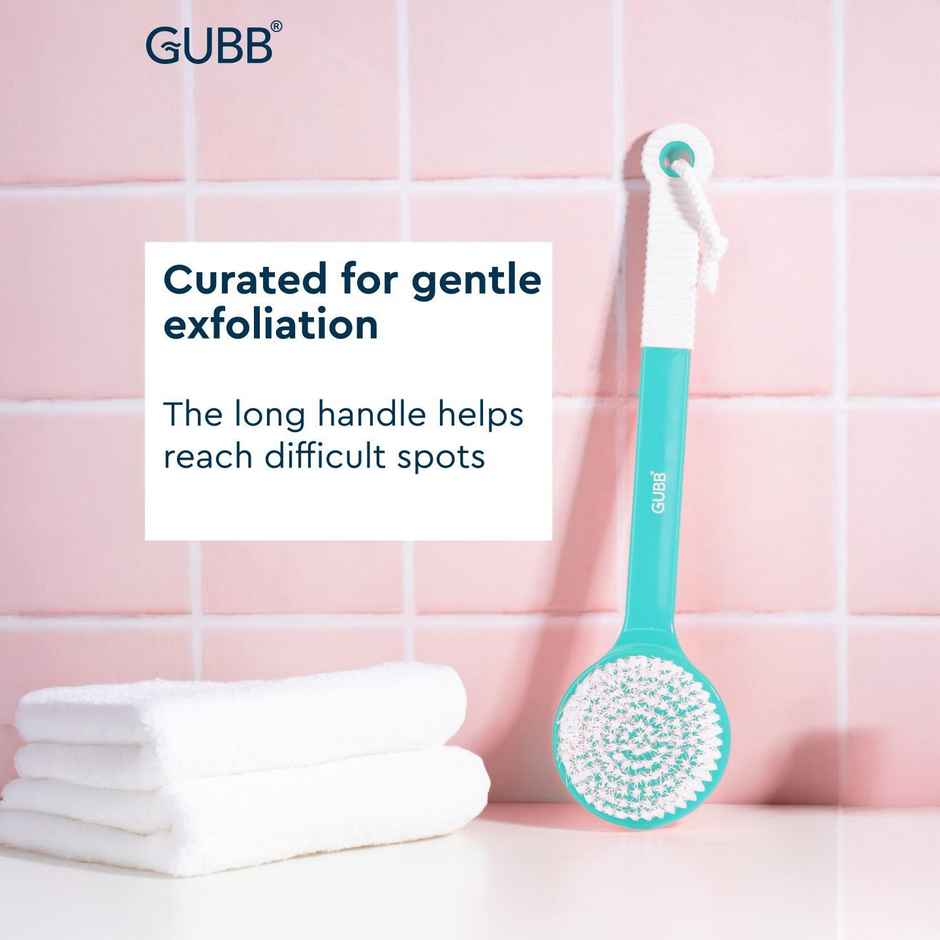 Gubb Soft Bristle Bath Brush With Long Handle | Plastic | Assorted