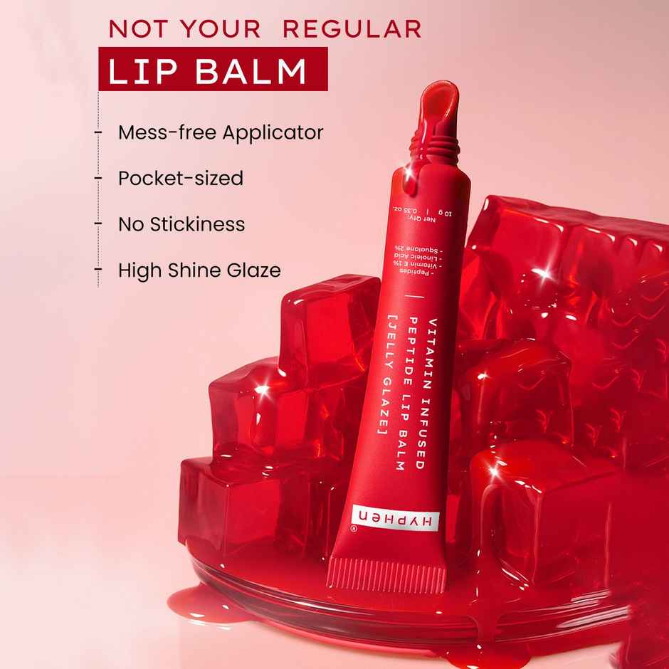 Hyphen Tinted Lip Balm, Brightens Dark & Dry Lips, 1% Vitamin E & Peptide