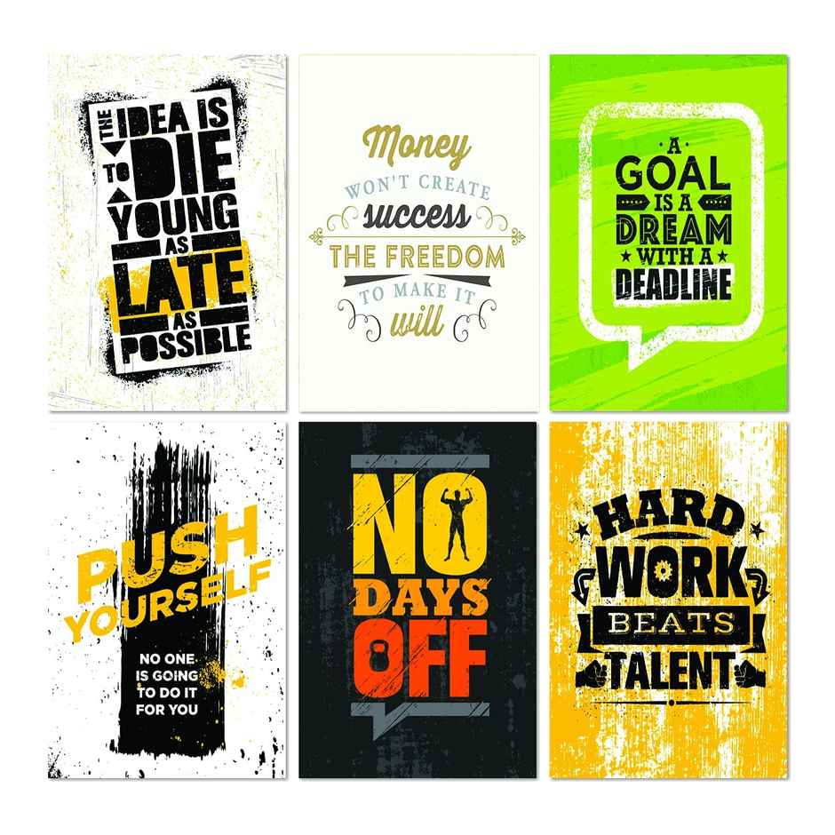 Paper Plane Design Wall Posters For Office Decor | Set of 10 | Size | 12 Inch x 18 Inch | D51