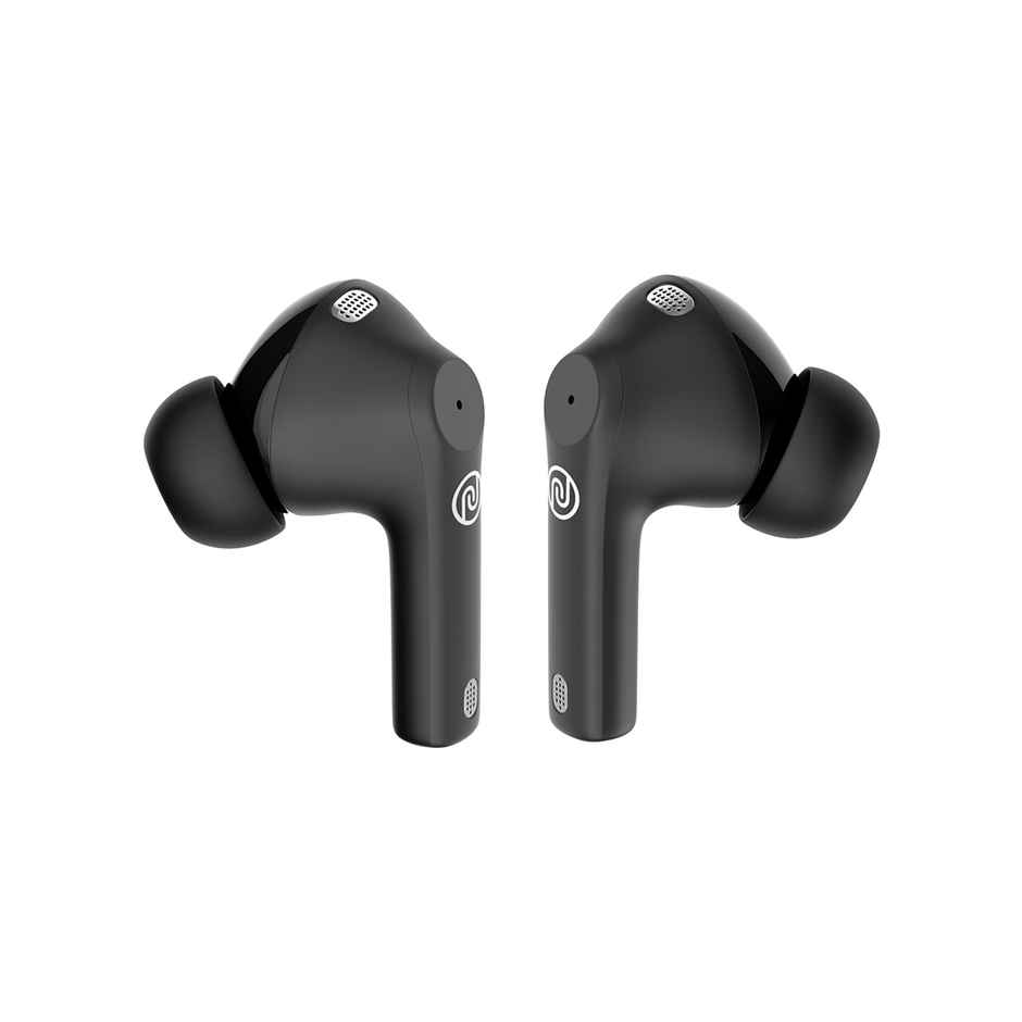 Noise Buds Nero TWS Earbuds with Rubberised Finish, Quad Mic ENC & 45H Playtime - Charcoal Black