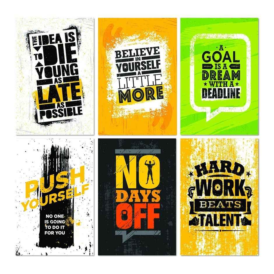 Paper Plane Design Wall Posters For Office Decor | Set of 10 | Size | 12 Inch x 18 Inch | D42