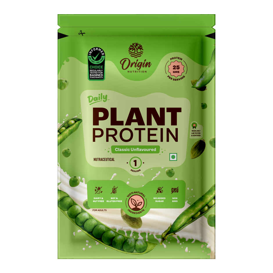 Origin Nutrition Daily Plant Protein Unflavoured Single Serving