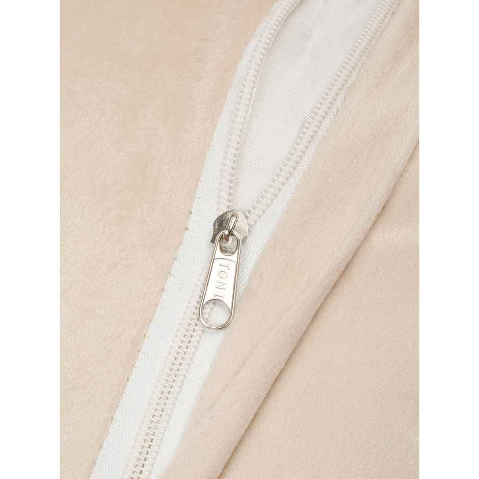 Hosta Homes Soft Velvet Golden Foil Geometric Pattern Printed Cushion Covers | Pack of 2