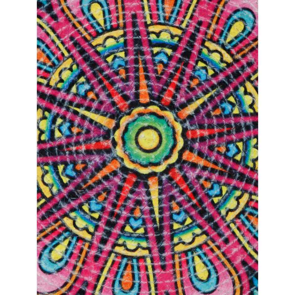 Hosta Homes Pure Cotton Geometric Pattern Digitally Printed Table Place Mats | Pink