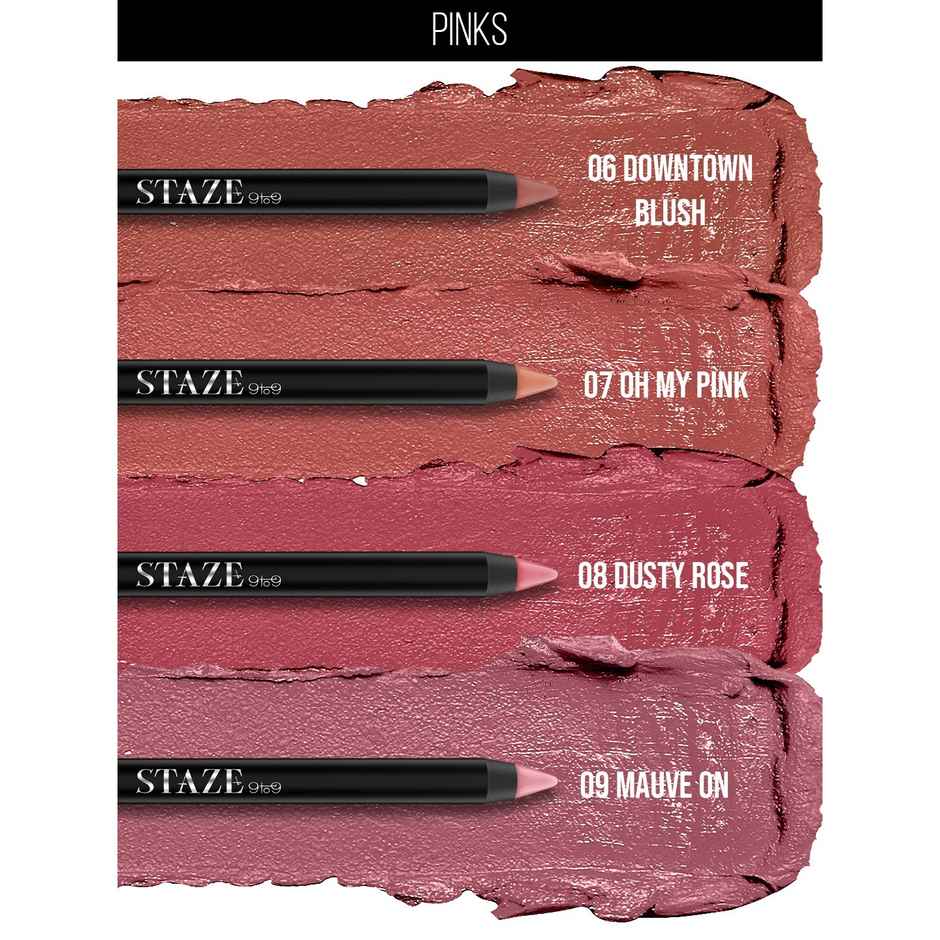 Staze Non-Drying & Smudgeproof Matte Lip Crayon |04 Coffee Talk