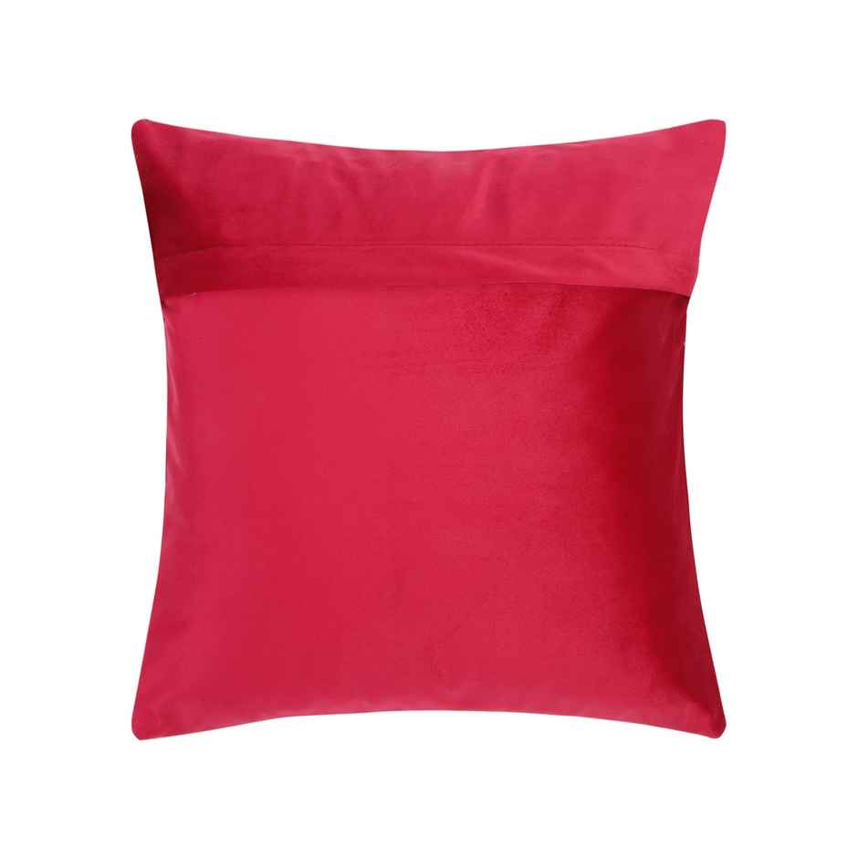 Hosta Homes Soft Velvet Tree Pattern Golden Foil Printed Red Cushion Covers