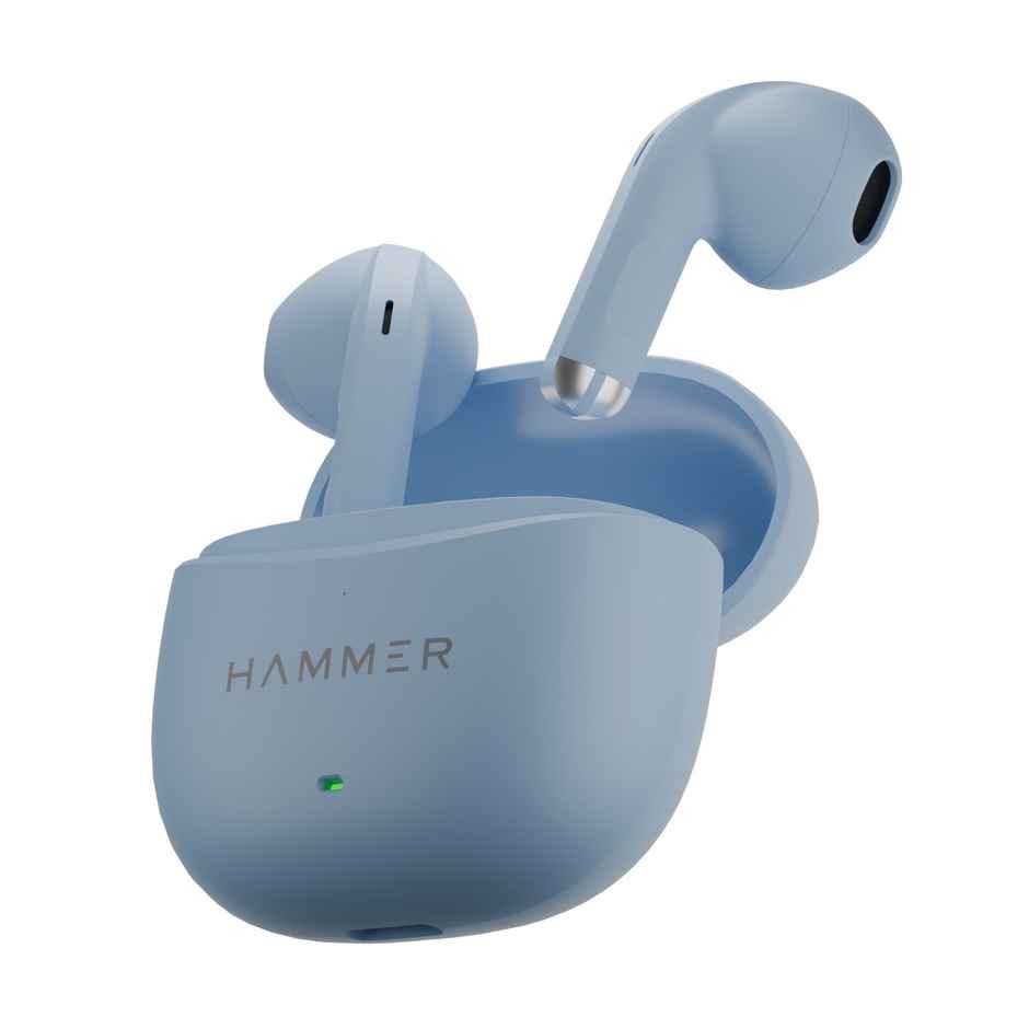 Hammer Ultra Pods True Wireless Earbuds| 13Mm Dynamic Drivers| 30H Playtime - Blue