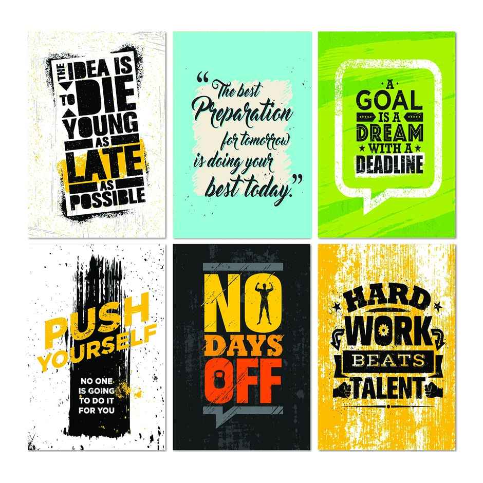 Paper Plane Design Wall Posters For Office Decor | Set of 10 | Size | 12 Inch x 18 Inch | D43