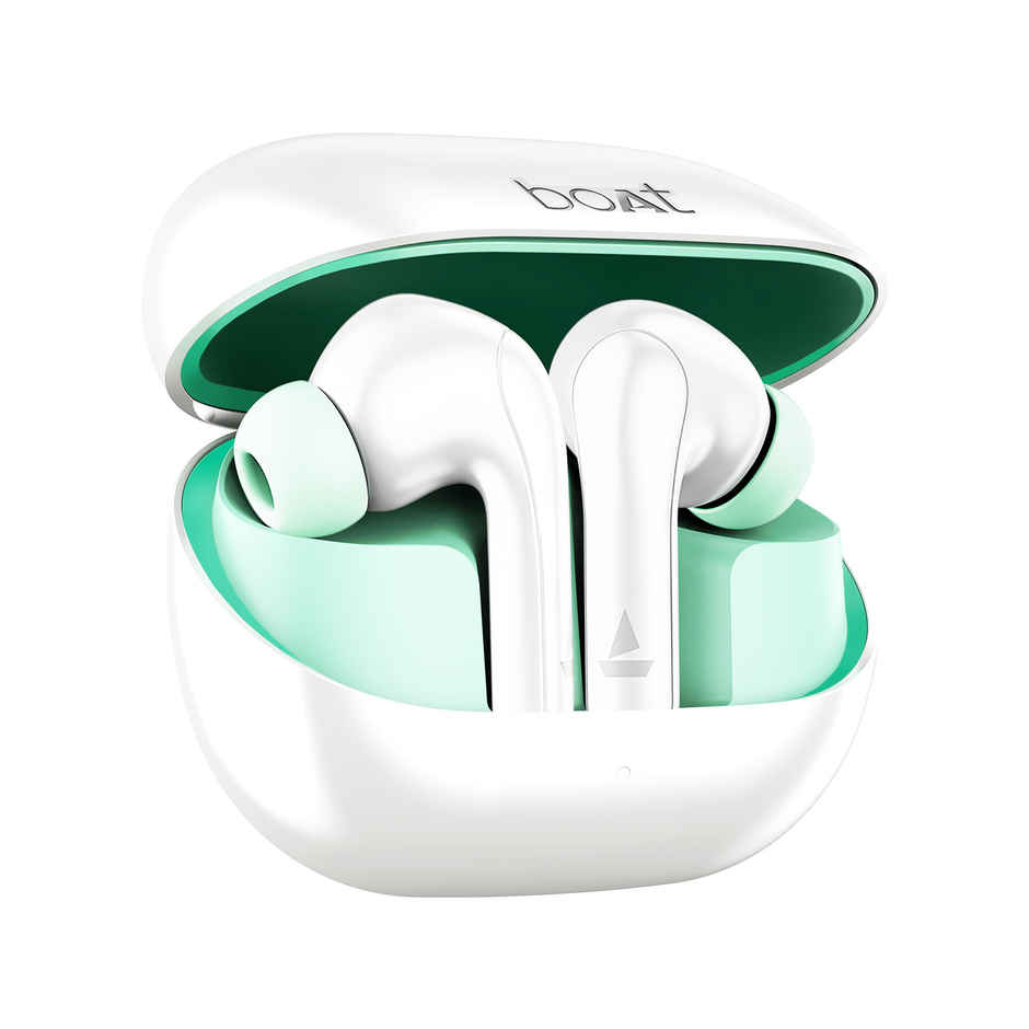 boAt Airdopes 155 Tws Earbuds W/ 40h Playtime, in-ear Detection, Quad Mics Enx Tech(Ivory White)