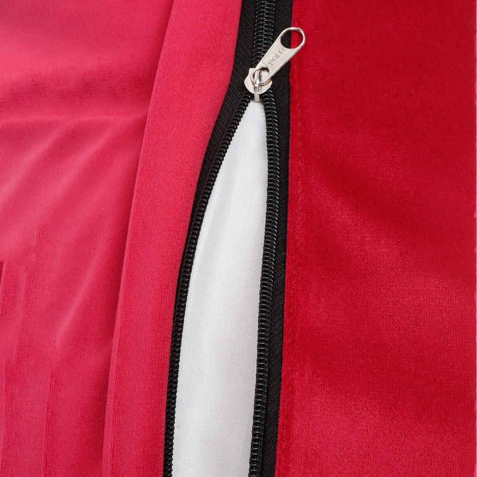 Hosta Homes Soft Velvet Tree Pattern Golden Foil Printed Red Cushion Covers