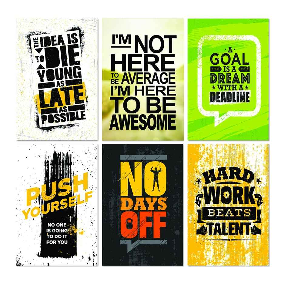 Paper Plane Design Wall Posters For Office Decor | Set of 10 | Size | 12 Inch x 18 Inch | D54