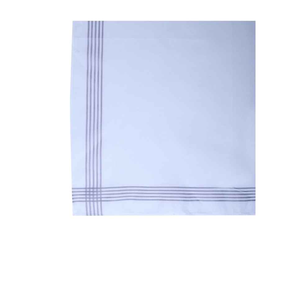Dollar Men's Striped Cotton Handkerchief | White