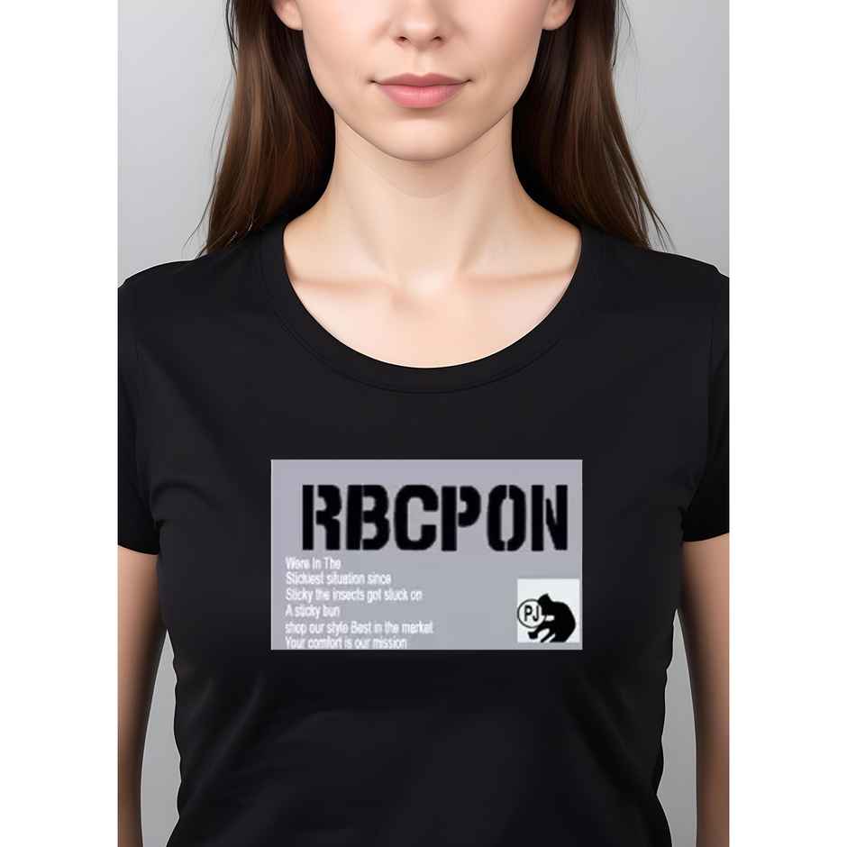 Smartees Women's Printed T-shirt | Black - XL