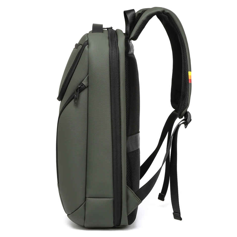 Fur Jaden Unisex Solid PU 25 L Anti Theft Backpack | Green