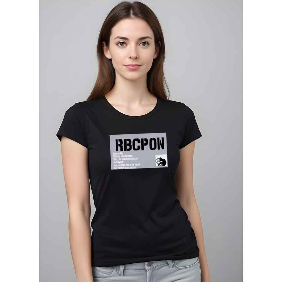 Smartees Women's Printed T-shirt | Black - XL