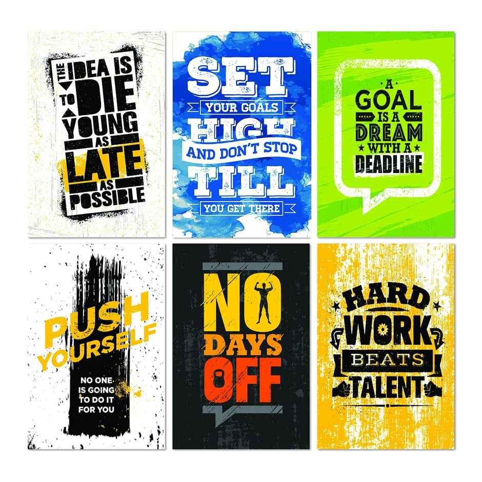 Paper Plane Design Wall Posters For Office Decor | Set of 10 | Size | 12 Inch x 18 Inch | D53