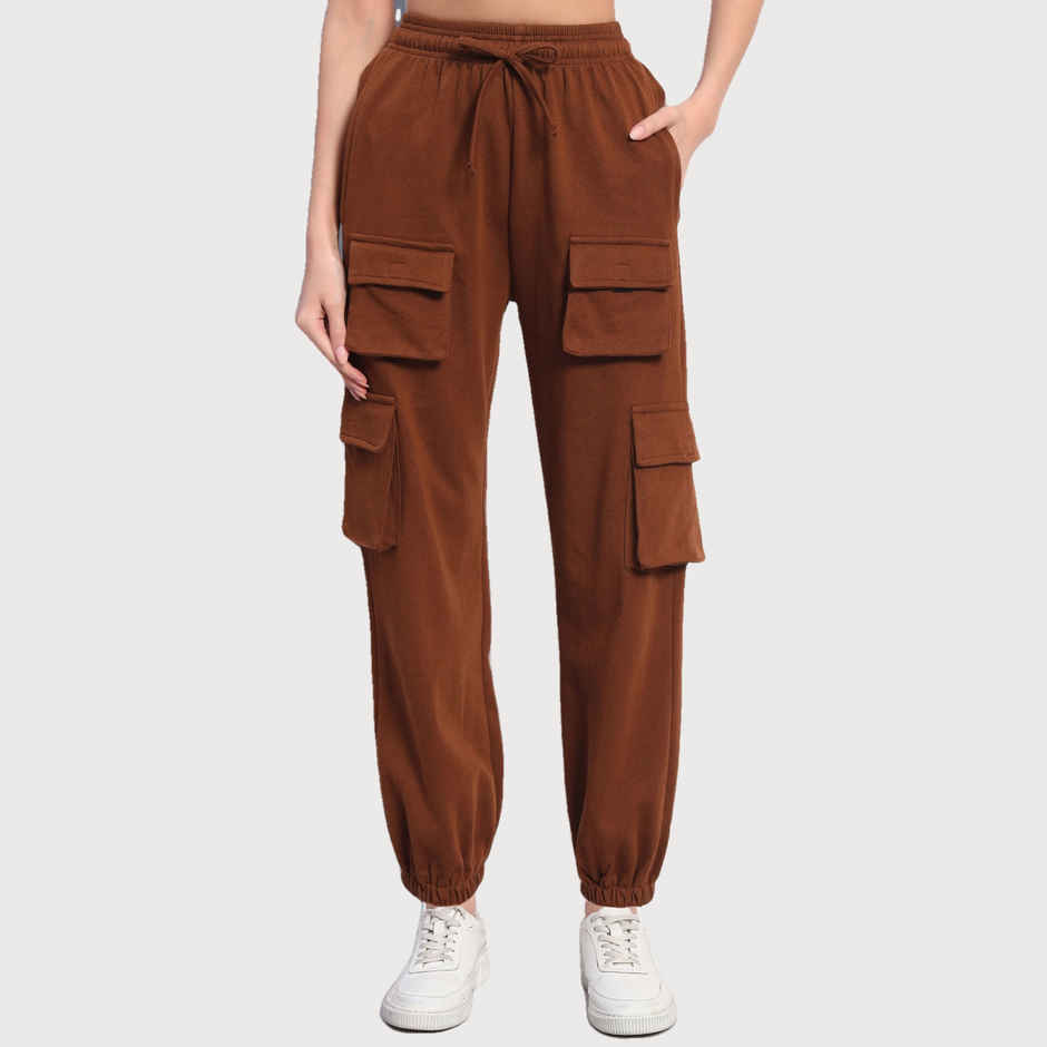 Q-rious Women's SkyTrek Cargo Joggers | LYM-CARGO | Brown - 34