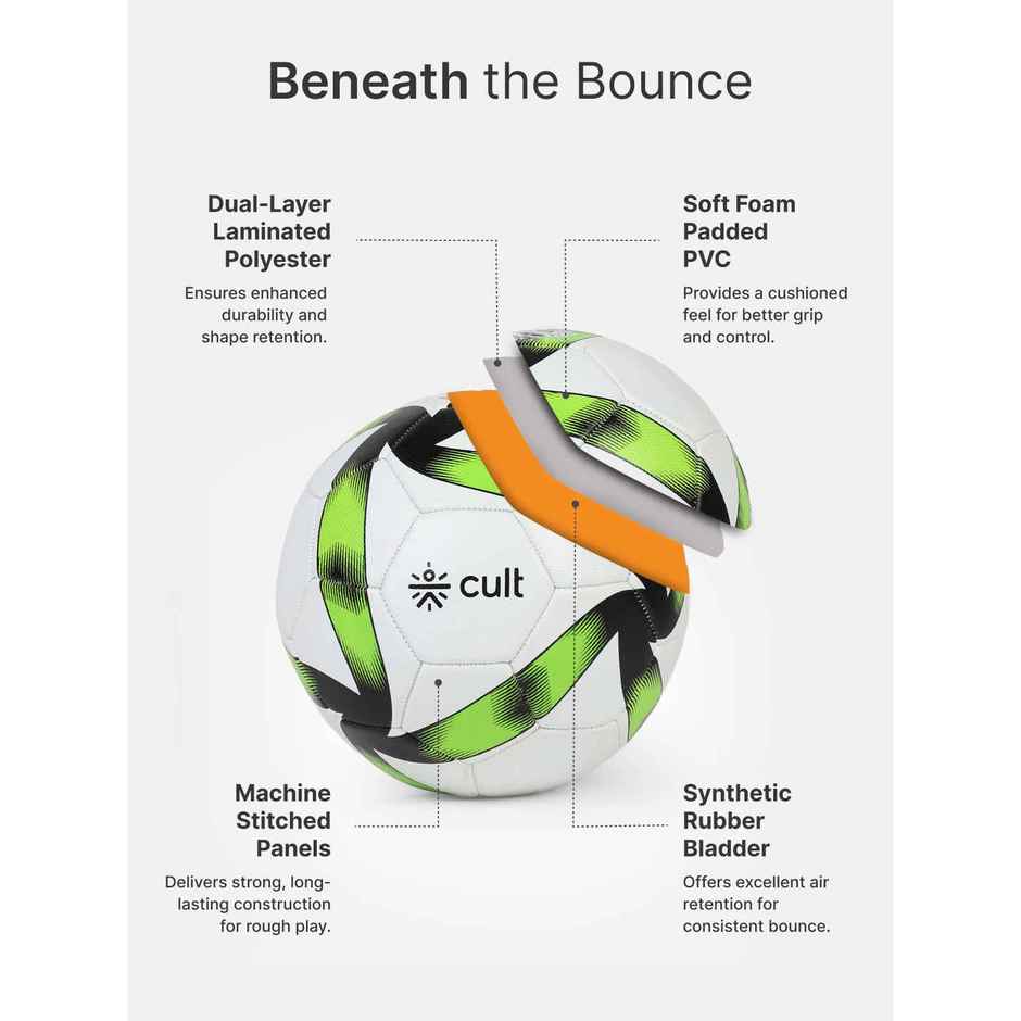 Cultfit Football MS Xtreme | Green - 32 P
