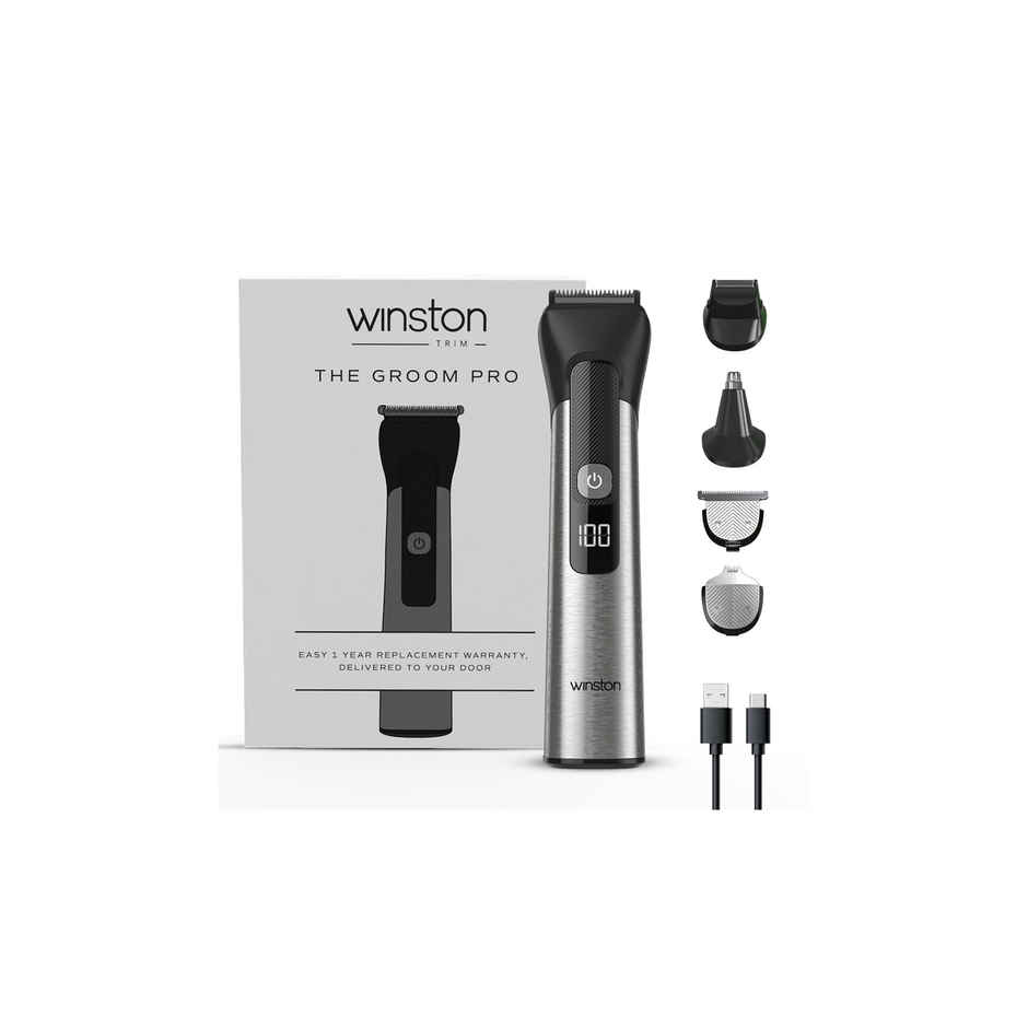 Winston Groom Pro 5 in 1 Grooming Set for Men with 14 Length Attachment Comb