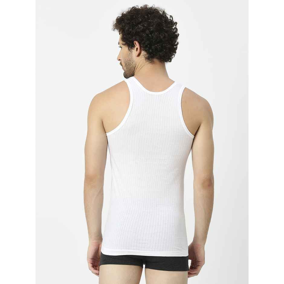 Frenchie Mens Vest Elite Rn Pack Of 2 - 85 cm - White