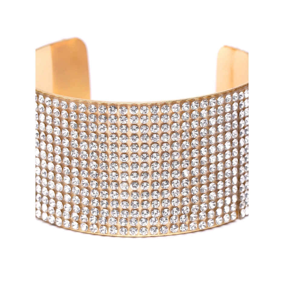 YouBella Stylish Party Wear Jewellery Gold Plated Bangle for Women (YBBN - 91013)